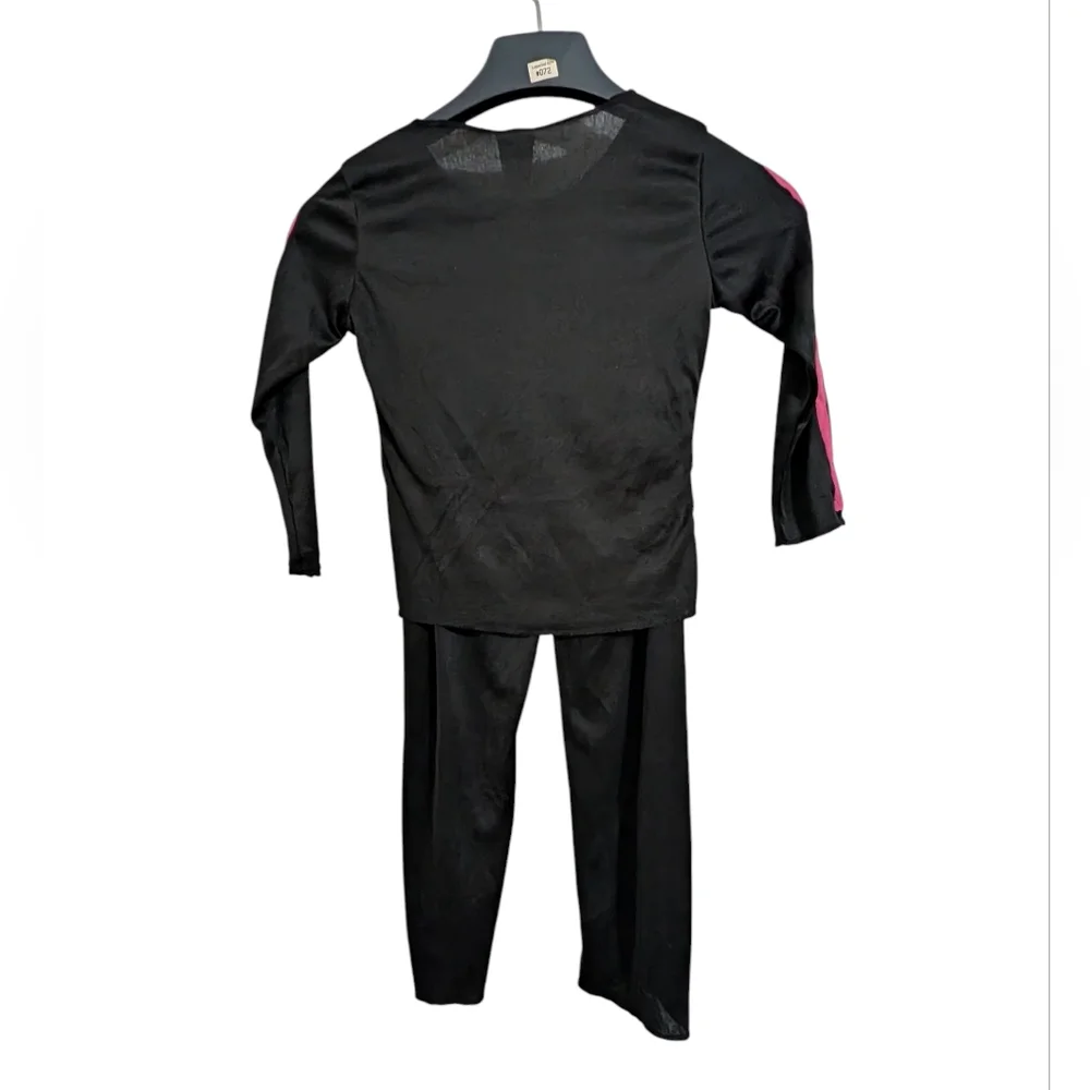 Kids Skeleton Costume Black and Pink Halloween Costume Size Small
